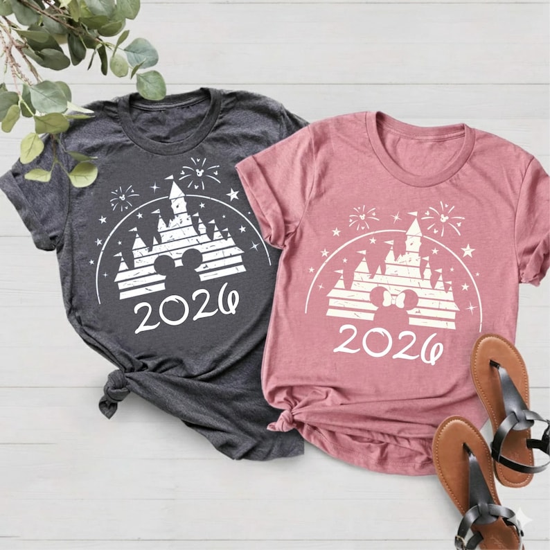 Disney 2026 Shirt, Family Disney Trip Shirts, Disneyworld Outfit, Mickey Minnie Shirt, Disney Vacation Tee, Matching Family Disneyland Shirt image 1