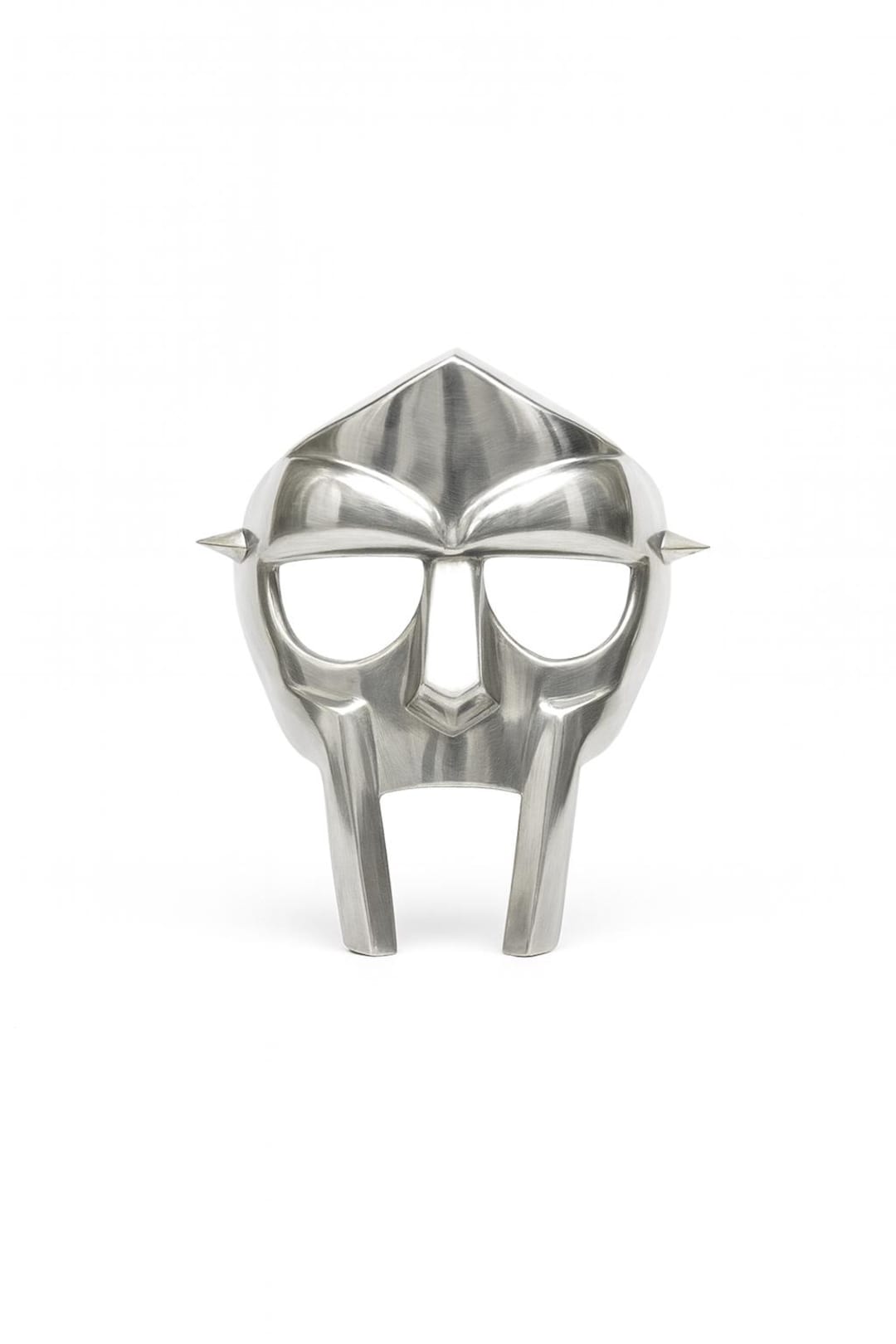 Polished Silver Metal Mask | Modern Warrior Decorative Face Mask - Etsy