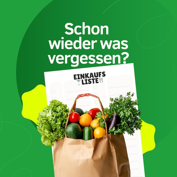 Einkaufsliste zum Ausdrucken PDF, Einkaufszettel A4, digitaler Download