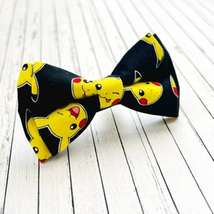 Pokemon Pikachu comic book, character bow tie pre-tied bowtie for all ages image 1