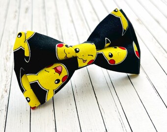 Pokemon Pikachu - comic book, character bow tie - pre-tied bowtie for all ages