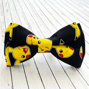 Pokemon Pikachu comic book, character bow tie pre-tied bowtie for all ages image 4