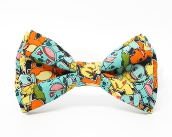 POKEMON - comic book, character bow tie - pre-tied bowtie for all ages