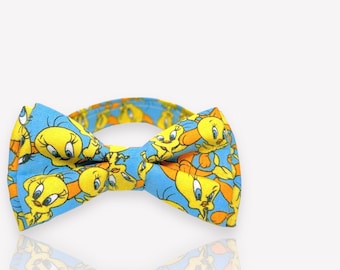 Tweety bow tie - comic book, character bow tie - pre-tied bowtie for all ages