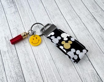 Mickey Mouse Fabric Key Fob Wristlet – Disney Fan Gift