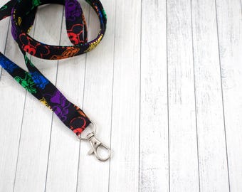 Mickey & Friends Fabric Lanyard and Key Fob Set – Handmade