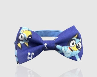 Bluey Bow Tie | Adjustable Neck Strap, Clip-On