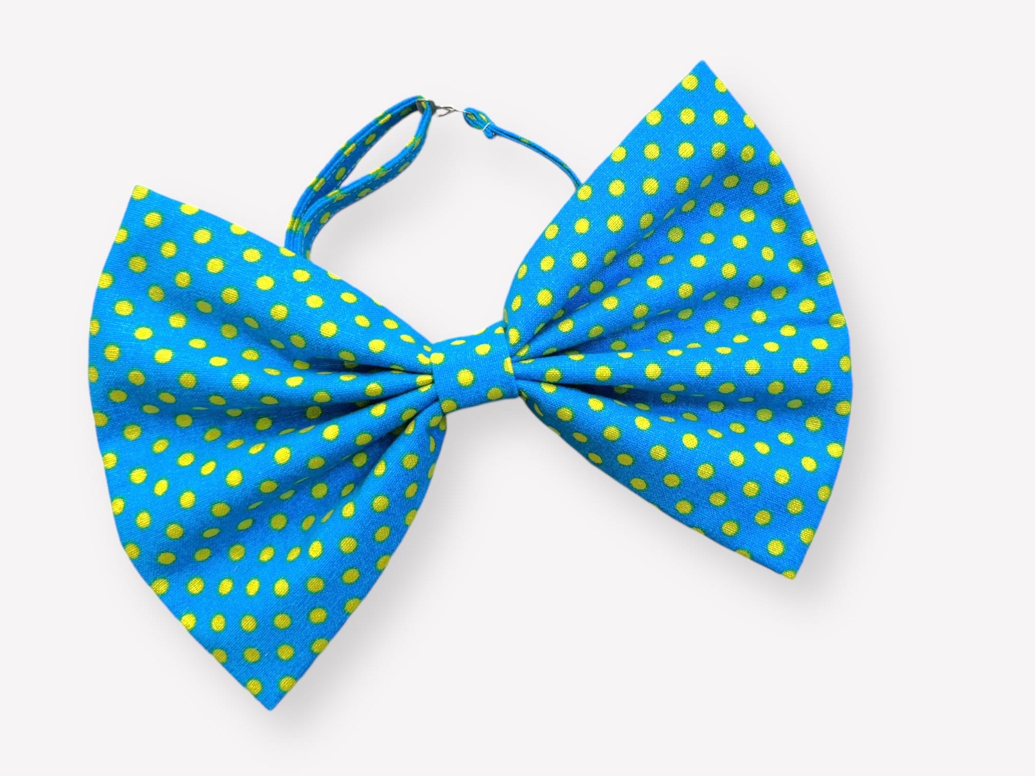 Roger Rabbit Bow Tie: Yellow Polka Dot Blue Pre-tied Bowtie - Etsy