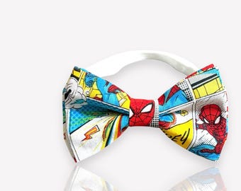 SPIDERMAN - comic book, superhero bow tie - pre-tied bowtie for all ages