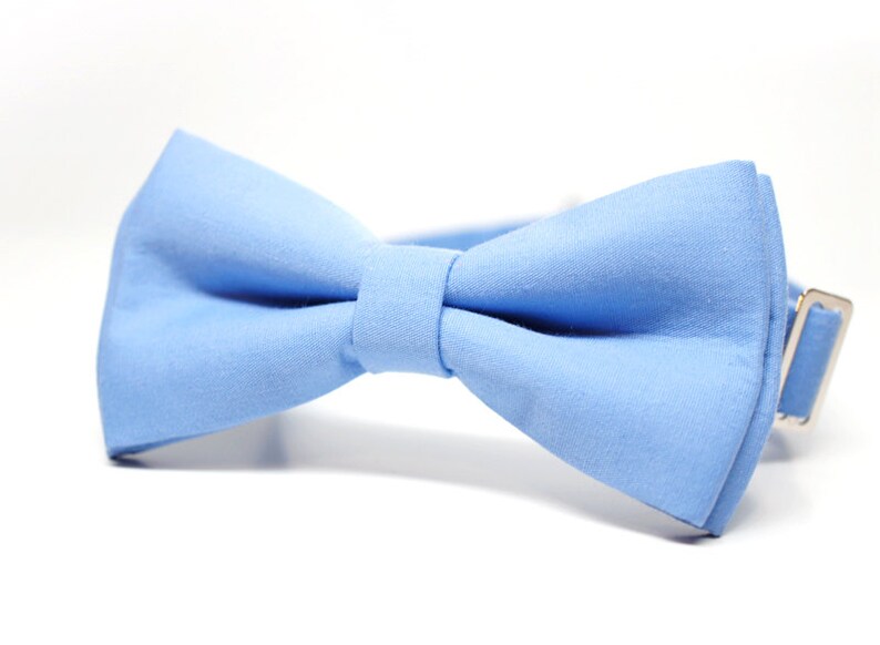 Periwinkle Blue Bow Tie for Boys Toddlers Baby pre tied | Etsy