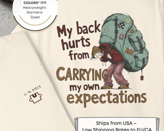 Sarcastic Overthinker Oversized Tee, Comfort Colors Shirt, Perfectionist Anxiety Retro Graphic Shirt, Front & Back Print