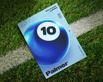 Cole Palmer 8 Ball | Original Football Wall Art | Chelsea + England Print
