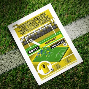 Póster del gol de Troy Deeney / Watford vs Leicester / Semifinal de los Play-Offs
