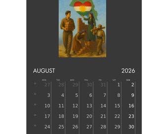 Calendari da parete 2026 (UE e resto del mondo)