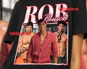 Camiseta de fan de Rob Rausch, estilo retro de los 90