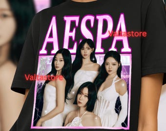 Camiseta AESPA Drama Comfort Colors, camiseta gráfica vintage Y2K