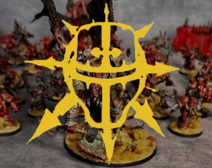 2000 Point Chaos Knights Pro Painted Army Commission Service Warhammer 40k