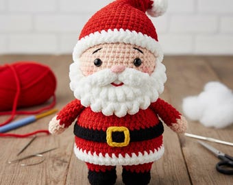 Santa Crochet Doll Pattern | Fun & Easy Christmas Amigurumi (PDF)