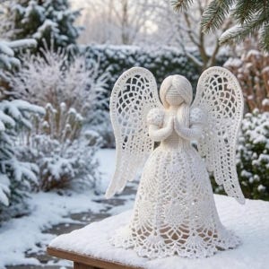 Christmas Angel Pattern – Amigurumi Lace Doll PDF Tutorial