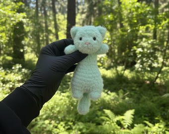 Fluffy Ferret Amigurumi Crochet Pattern PDF – DIY Faux Fur Plush Toy – Handmade Crochet Tutorial