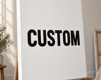 Quadri su tela personalizzati, stampe fotografiche personalizzate, carica la tua immagine, decorazioni su misura con telaio intelaiato.