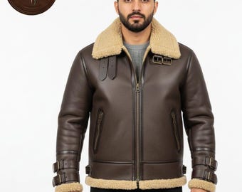 Vintage Wind Armor Sheep Skin Leather Heavy Jacket Outerwear Rider