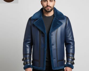 Jaqueta Bomber B3 Masculina em Couro Marrom Envelhecido