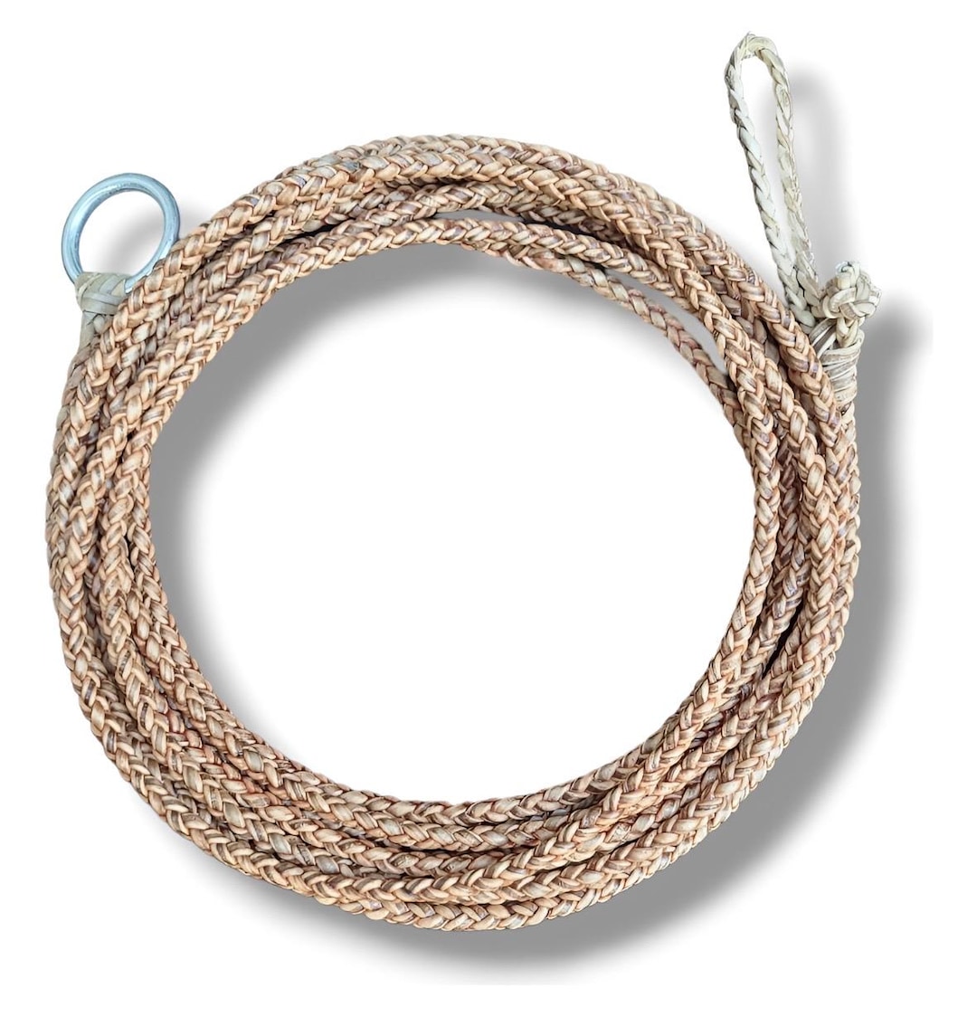 Handmade Rawhide Rope Handmade Rawhide Gaucho Lasso – 4-strand - Cowhide Rope – Horse Tack ...