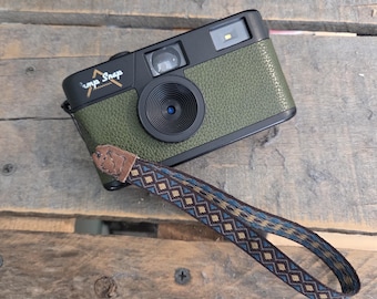 Handmade Wrist Strap for Camera, Vintage Style Southwestern Pattern