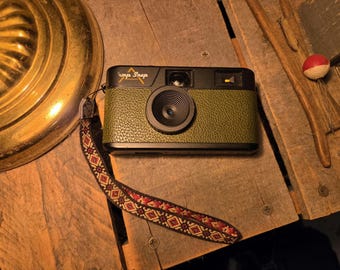 Handmade Wrist Strap for Camera, Vintage Style Southwestern Pattern
