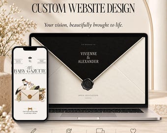 Custom Event Website, Bespoke Canva Design, Editable Invitation (Digital Product)