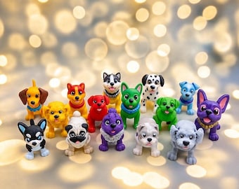 Flexi Articulated Dogs Pack – 15 STL Dog Breeds | 3D Printable | Commercial License