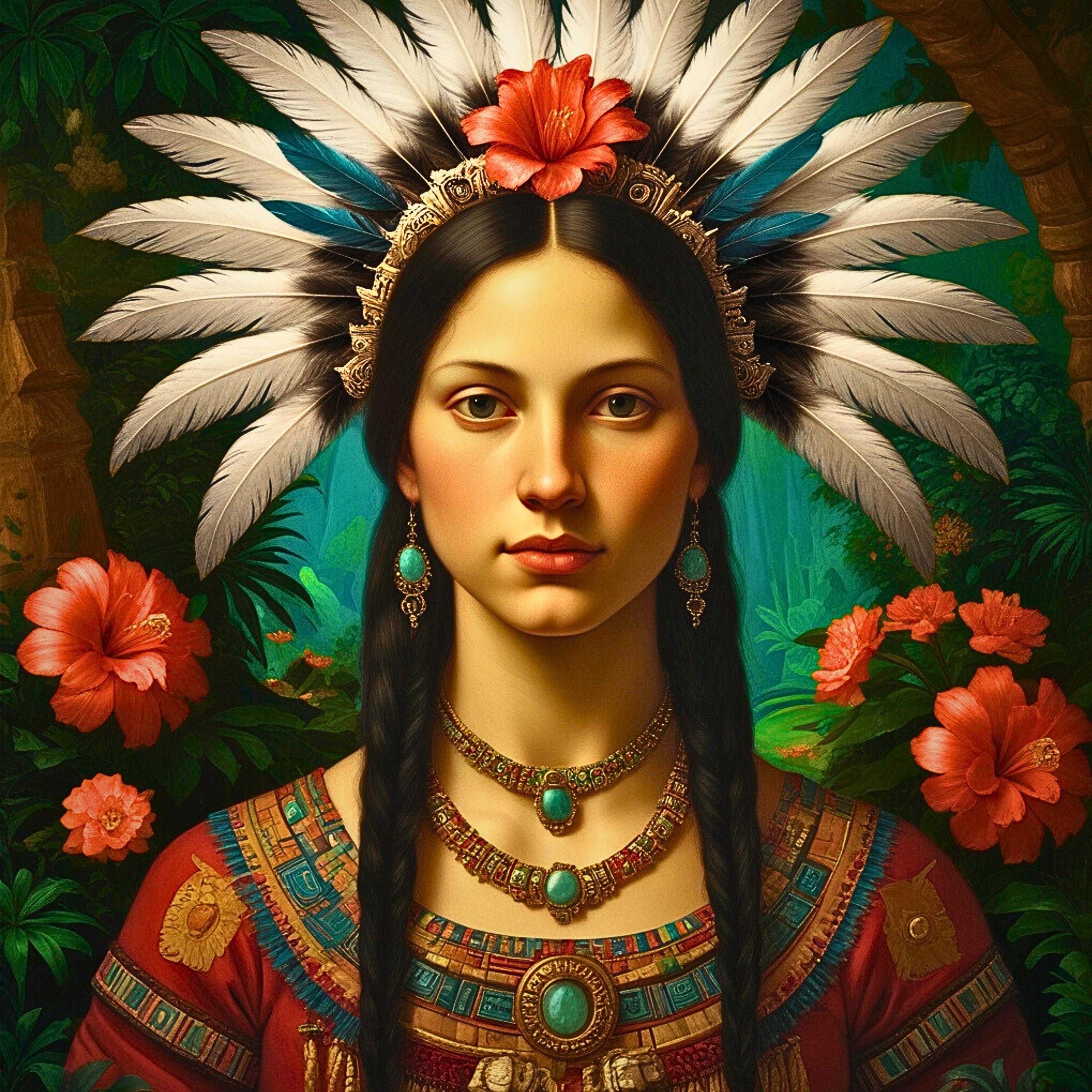 Mayan Woman Painting - Etsy