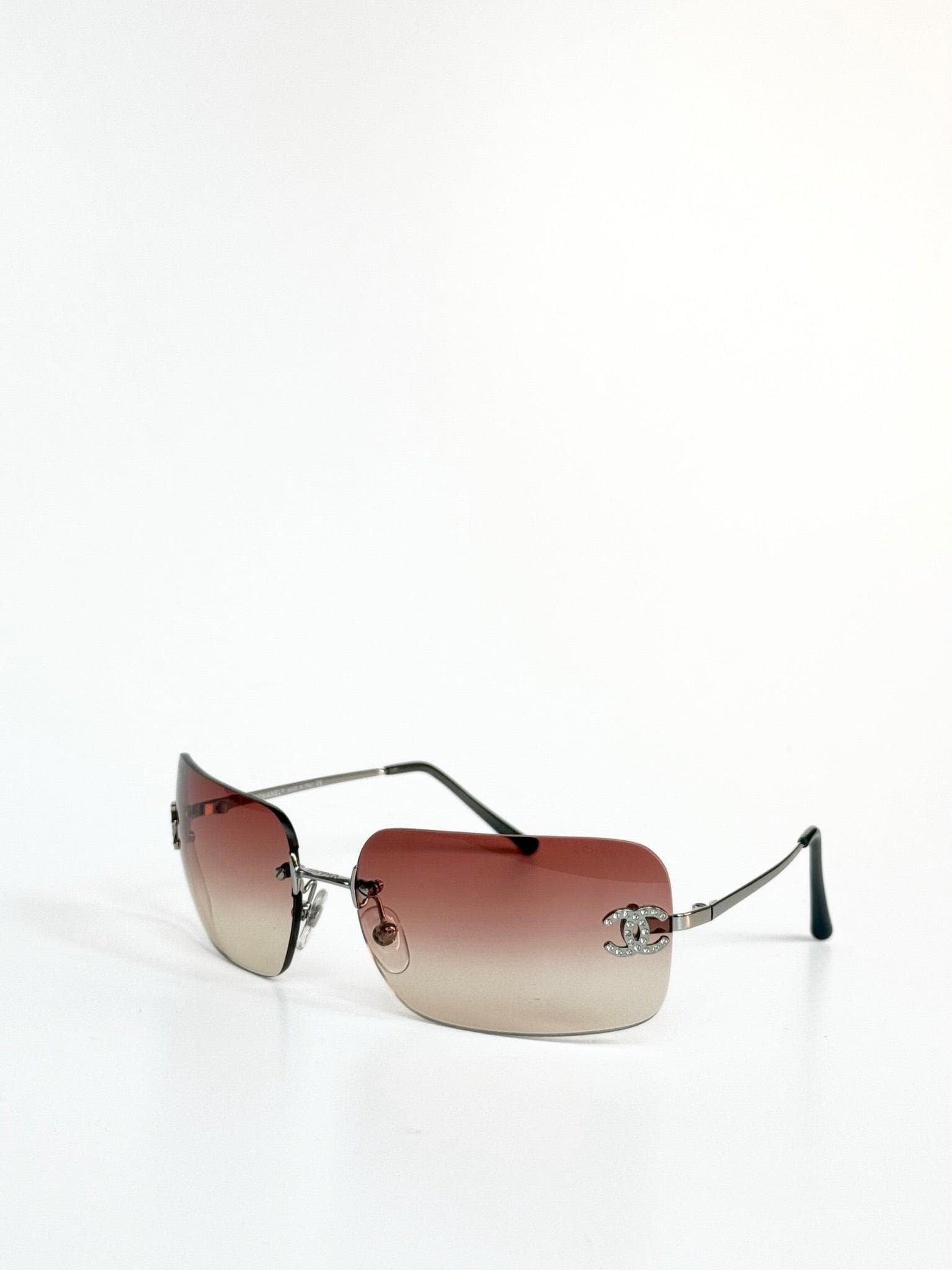 Chanel Vintage Rimless Sunglasses - Etsy