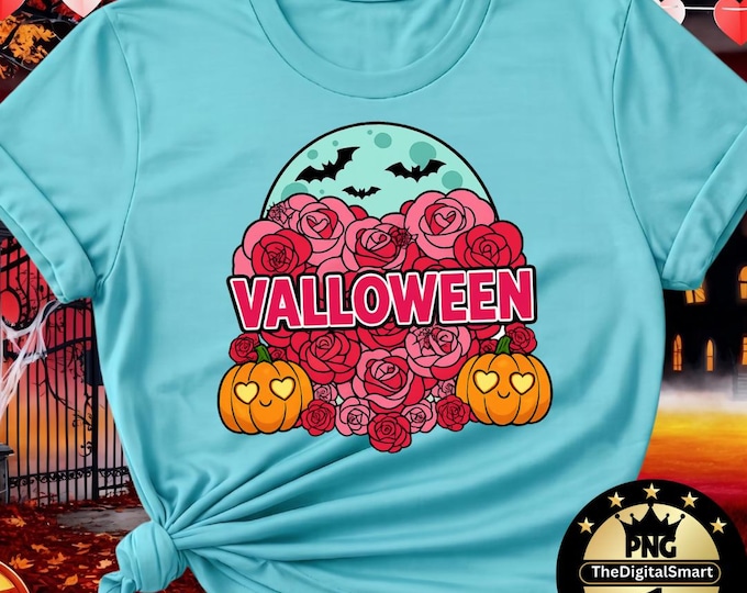 Valloween Romance and Menace PNG, Spooky Valentine PNG, Gothic Heart Roses Bats Clipart, Halloween Valentine PNG, Digital Download