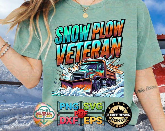 Snow Plow Veteran Retro Quote Winter Truck Humor Gift Png Trend Svg Digital Download
