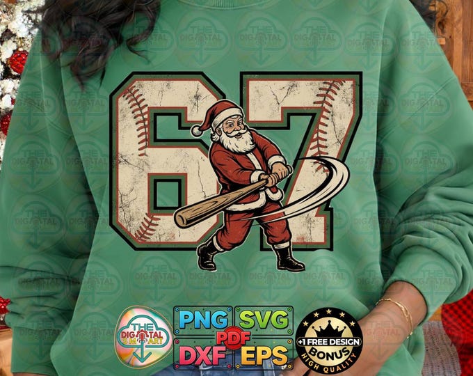 Santa Baseball Christmas Meme Player Humor Gift Men Boys Png Holiday Svg Digital Download