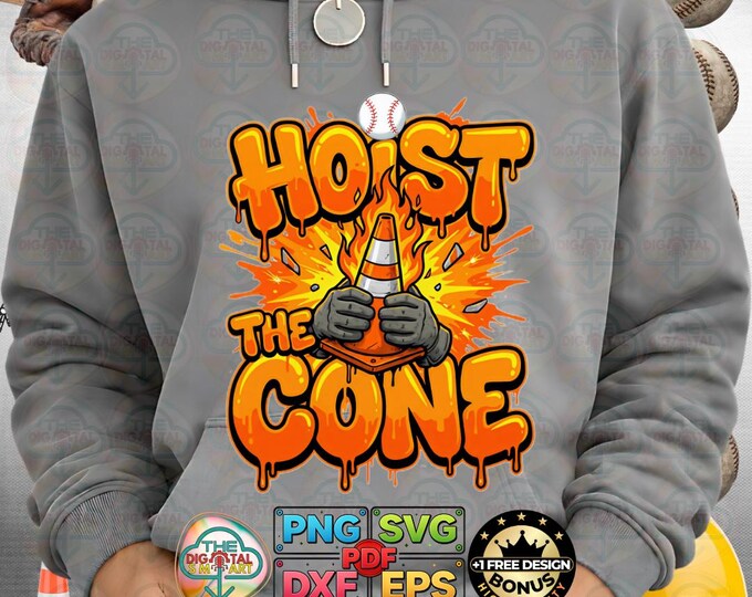Vintage Pirates Hoist the Cone Retro Baseball Saying Meme Png Team Svg Digital Download