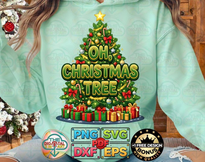 Oh Christmas Tree Cakes Groovy Holiday Snack Gift Png Trendy Svg Dxf  Digital Download