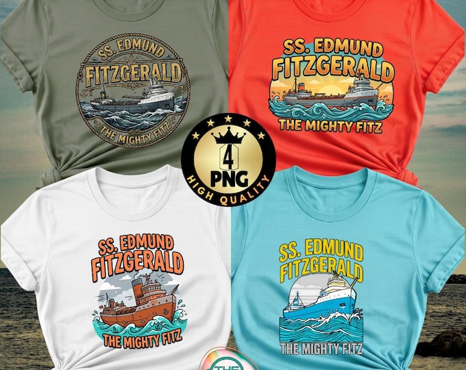 Mighty Fitz SS Edmund Fitzgerald PNG: Lake Superior Heritage Humor (Digital Download)