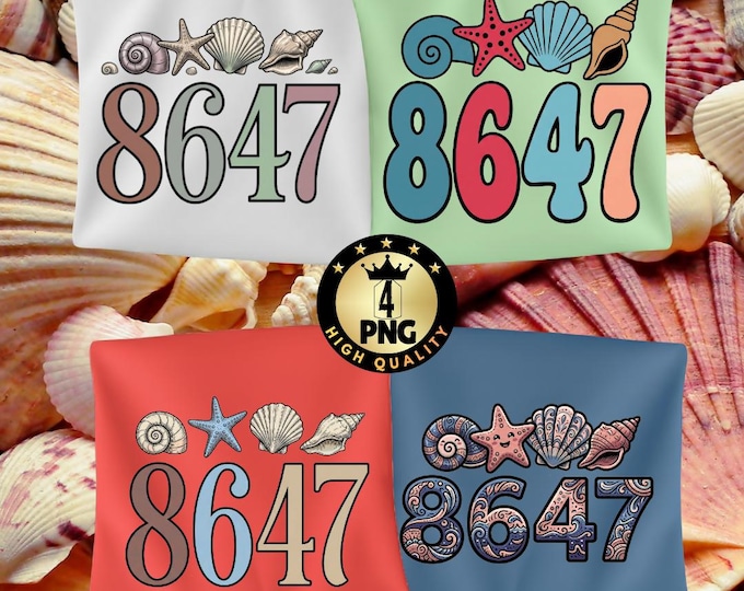 Funny 8647 Seashells Png, Sea Shells Joke Clipart, Beach Humor Graphic, Ocean Summer Meme, Digital Download
