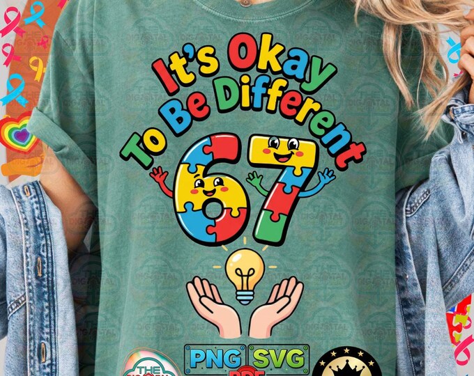 Autism Awareness 67 PNG SVG (Digital Download)