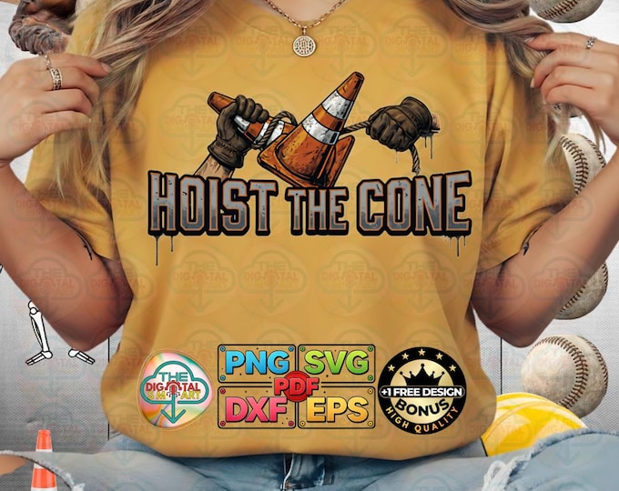 Novelty Pirates Hoist the Cone Funny Baseball Lover Quote Png Party Svg Digital Download