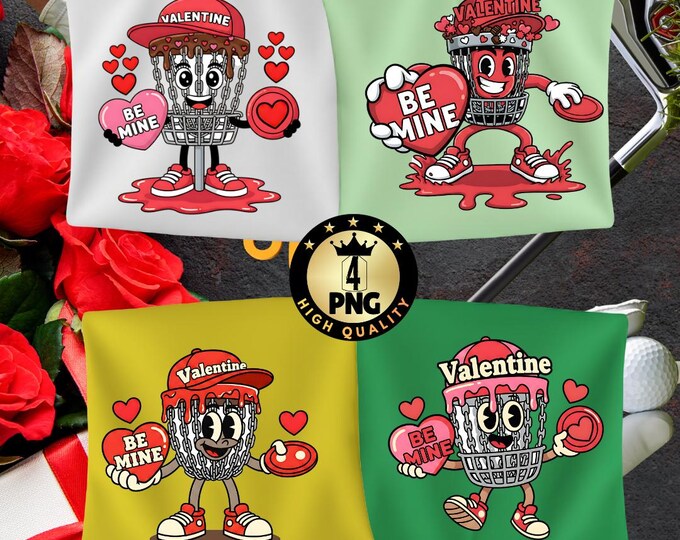 Disc Golf Valentine Png, Valentines Day Sublimation Design, Disc Golf Lover Gift, Player Heart Drip Clipart Digital Download