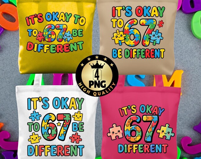 Its Okay to Be Different Autism Awareness Png Kids Shirt Design Rainbow Puzzle Neurodiversity Inspirational Child Sign Png  Digital Download