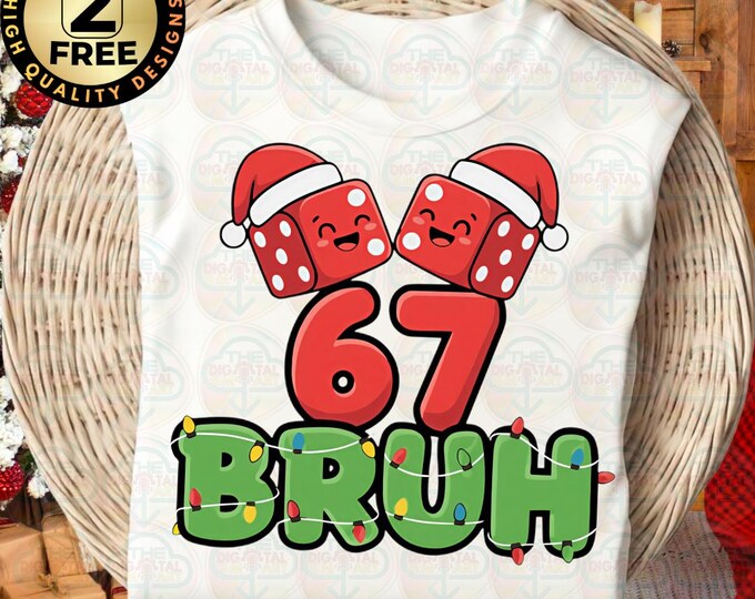 Funny Six Seven 6 7 Xmas Dice Meme Family Svg Party Png Digital Download