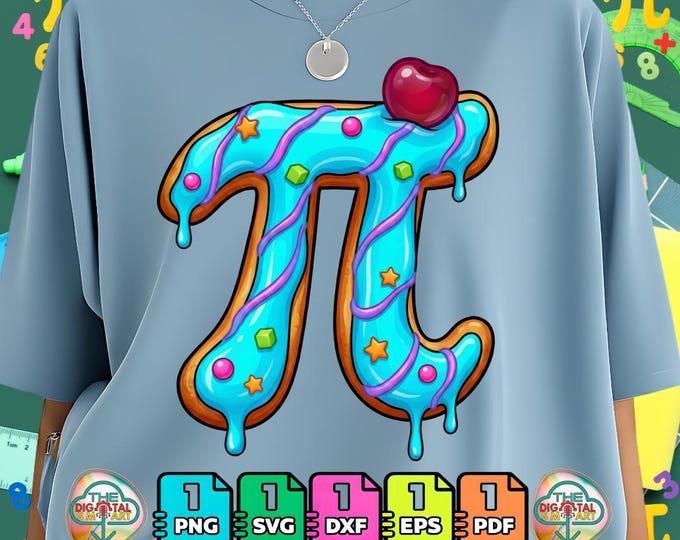 Funny Ice Cream Pi Day Math Dessert Lovers Men Women Girls Png Digital Download