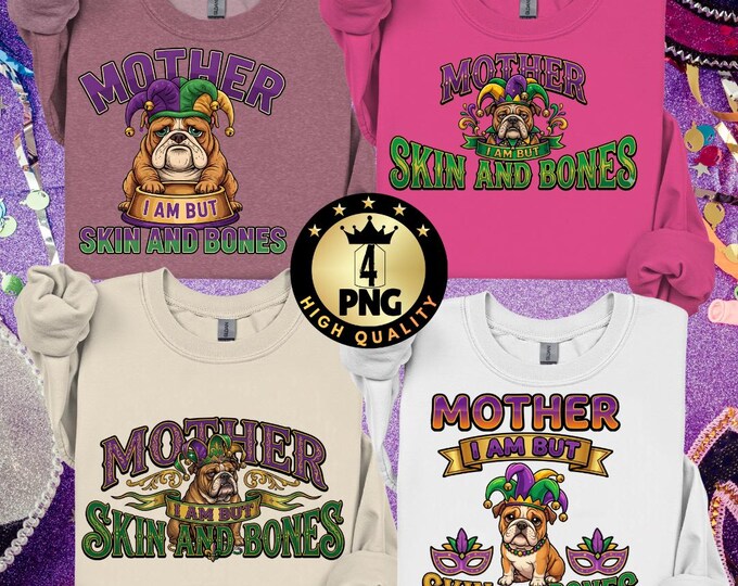 Funny Mardi Gras Bulldog Png, Fat Bulldog Meme Png, Lazy Chonky Bulldog, Bulldog Mama Gift, Digital Download