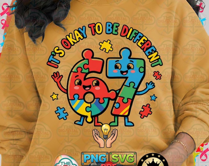 Its Okay Different 67 Hand Signs Autism Awareness Kid Png Svg Digital Download