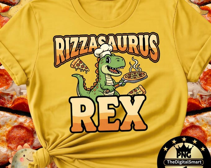 Rizza Saurus Rex Funny Dinosaur Rizz Meme PNG SVG, Gen Alpha Humor, Cute T-Rex Digital Download, Viral Meme Shirt Design